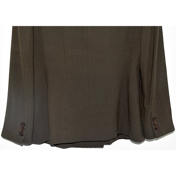 Anne Klein Vintage 90s / Y2K 100% Wool Double-Breasted Pantsuit - Picture 7 of 16